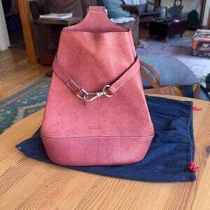 Dooney & Bourke Pink Leather Backpack Purse – Vintage